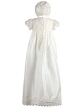 Load image into Gallery viewer, Nessa - Traditional Lace Bodice Christening Robe with Matching Bonnet
