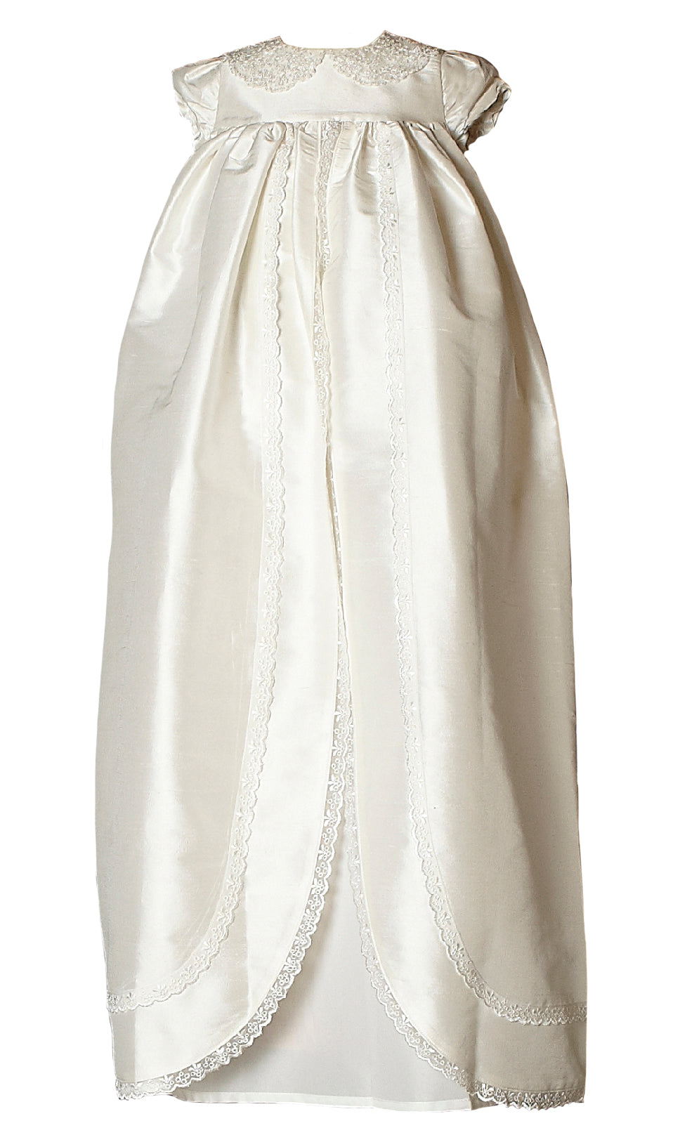 Ariana Ivory - Unisex Traditional Long Christening Gown