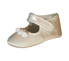 Load image into Gallery viewer, Tianna Mock Silk - Baby Girls Christening Ivory Shoes
